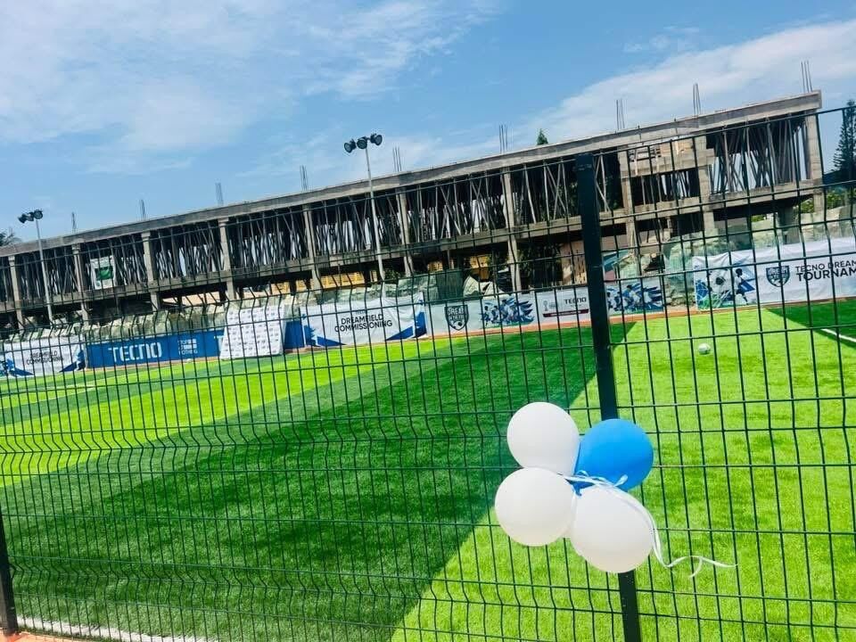The newly constructed astro turf at Panama