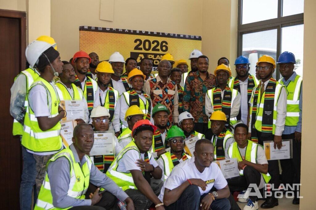 Graduation of the trained forklift operators with the MP at J.A. Plant Pool Ghana Ltd.