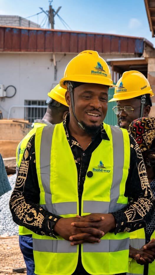 The MP at the hospital construction site